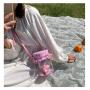 New Style Girl Custom Clear Ita Bag Fashion Chain transparent bucket ita bag for women