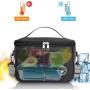 Gelory Picnic Portable Waterproof Custom Logo Aluminum Foil Women Kids Thermal Insulation Lunch Bag With Shoulder Strap