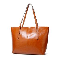 Custom Large capacity Wholesale Classic Trendy Big Tote Bag Lady Handbag Shopping Bag Women Sling Bag Lady Brown Purses