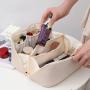 Custom luxury pu leather travel casual waterproof toiletry makeup bag make up case cosmetic bags for zip pouch