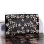 New Woman Fashion Handbag Custom Pure Color Pu Leather Banquet Dinner Bag Hook Elegent Wholesale Pearl Flowers Evening Bag