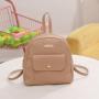 2024 Ladies Minimalist Embossed School Backpack Foreign Trade Student Fashion Backpack Single Strap Cheap Wholesale Niche