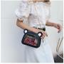 China Factory Customized PU Ita Bag Fashion Cartoon Small Chain Purse Lovely transparent PVC window shoulder bag