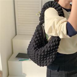 2023 New Drawable Rope Cloud Bag Ladies Shoulder Fashion Trending Plaid Soft Cloud Crossbody Bag Women'S Messenger Bags