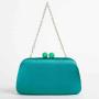 Wholesale metal chain shoulder bag women satin clutch bag ladies evening bags handbags