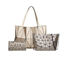 LOVEVOOK Brands geometric Purses and Handbags Set Ladies Geometric Bag 3 pieces Women geometric Hand bags