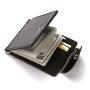 CUIKCA PU Leather Men Mini Wallets Slim Metal Money Clip For Men New Fashion Hasp Purse Business ID & Credit Card Holders