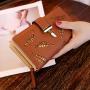 New Korean Women's Long Zipper Buckle Wallet Fashion Handbag with Hollow Leaf Design Waterproof and Open Closure Type