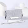 2023 New Classic Women's Sequin Pleated Envelope Bride Handbag Women's Wedding Evening Dress Bag Advanced Dinner Party Wallet
