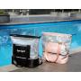 Gelory Striped Wet And Dry Separation Swimming Bag Women Fitness Sports Leisure Beach Bag