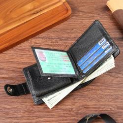 New wallet men's short money wallet male youth multi-card slot retro crocodile pattern fashion horizontal soft leather wallet