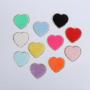 Keymay RTS Personalized Gift Lightweight Gold Glitter Small Large Embroidery Self-Adhesive Heart Stickers Heart Chenille Patch