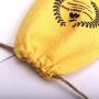 Eco-friendly Reusable Jute Gift Cosmetic Drawstring Bag Custom Logo Printing Durable Burlap Jute Linen Pouch