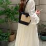 Popular fashion niche design straw woven handbag