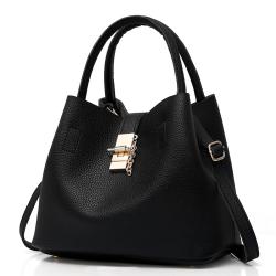 Pu Bucket Bag Women's Fashion Super Fiber Leather Portable Bagtaschen Messenger Bag bolsas para mujer  bolsos-para-mujeres-
