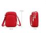 New Casual One Shoulder Coin Cell Phone Bag Waterproof Lightweight Nylon Messenger Bag For Women