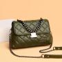 Factory Wholesale Women Messenger Bags Good Quality Soft PU Leather Chain Strap Shoulder Crossbody Bags for Women