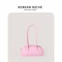 New Design PU Material Texture Zipper Handbag Single Shoulder Carrying Bag Women's Shoulder Bags