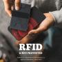 Factory Wholesale Mens Credit Card Wallet Aluminum Case Slim Minimalist Front Pocket Wallet RFID Blocking Card Holder