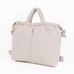 CHANGRONG Custom Large Capacity Casual Nylon Women Handbags Lady Shoulder Bag Padded Soft Puffer Backpack Bag