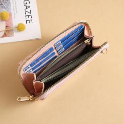 Newest Fashion PU Leather Mini Purse 2024 Solid Color Wallets Fashionable Mobile Phone Bags for Girls