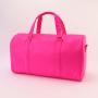 No MOQ High quality Fluorescent Red Travel Bag Weekend Women Pink Gym Sports Overnight Travel Duffle Bags
