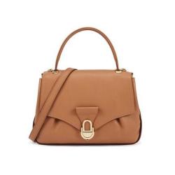 2022 New Design Custom Crossbody Bags With A Lock Women Genuine Leather Ladies Luxury Brown Color Handbags