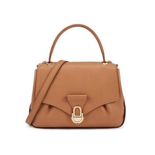 2022 New Design Custom Crossbody Bags With A Lock Women Genuine Leather Ladies Luxury Brown Color Handbags