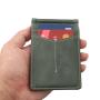 Genuine Leather Mens Wallets Slim Front Pocket Money Clip Card Holder Leather Money Clips