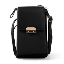 2024 phone bag for women New Trend Solid Color Korean Style PU Leather Mobile Phone & Wallet Ladies' Long Shoulder Bag Wholesale