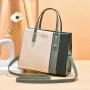 Ladies' stylish handbag with contrasting colors