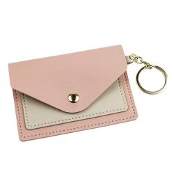 HR635 New Women's Wallet PU Leather Short Contrasting Colors Card Holder Women's Small Simple Lightweight Girl's Coin Purse