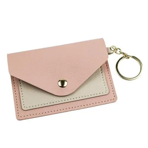 HR635 New Women's Wallet PU Leather Short Contrasting Colors Card Holder Women's Small Simple Lightweight Girl's Coin Purse
