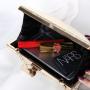 New Banquet Handheld Leaf Chain Small Square Bag