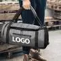 Custom Luxury Waterproof Weekend Men Outdoor Travel Storage Workout Fitness Duffle Sport Gym Bag With Shoe Compartment