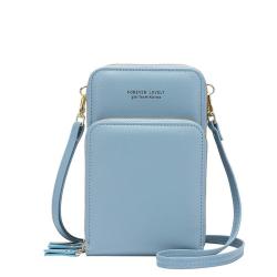 HR188 Fashion Ladies Mini Phone Storage Billfold Women's New One Shoulder Crossbody Small Bag PU Leather Key Coin Card Purse