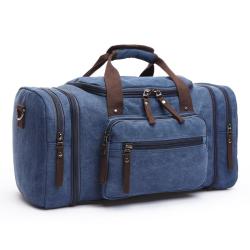 Outdoor travel bag thick canvas handbags for men vintage business trip big totes travel hand bag with high quality