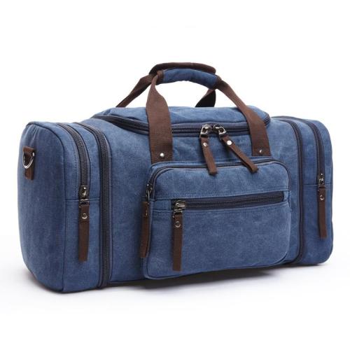 Outdoor travel bag thick canvas handbags for men vintage business trip big totes travel hand bag with high quality
