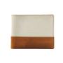 High quality crazy horse genuine leather wallet leisure mix canvas wallet for men RFID blocking