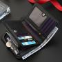 ZWY272 Wholesale Men Vintage Short Wallet New PU Multi-card Waterproof Money Clip Daily Lightweight Practical Zipper Card Case