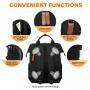LOVEVOOK Multifunctional Smart Backpack Travel Lightweight Ladies College Bookbag Business Laptop Backpack With USB Port Women