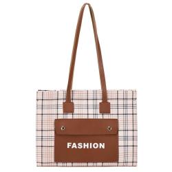 Wholesale 2024 Women's High-Capacity Tote Bags Fashionable Portable Ins Shoulder Bags Printed Letters Large Foreign Trade Bag