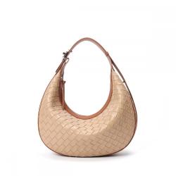 New High Quality Women Fashion Woven Genuine Leather Handbag Ladies Designer Crossbody Hand Bags Luxury Shoulder Hobo Bags