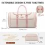 LOVEVOOK 2022 wholesale fashion 2pc Duffle Tote Bag with Shoe compartment gym bags women ladies travel Luggage weekender bags