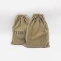 Custom Screen Emboss Printed Velvet Shoe Gift Drawstring Pouch Super Soft Shoe Dust Packaging Pouch Bag