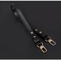 HR200 Adjustable Leather Bag Shoulder Strap Black Extension Shoulder Strap Accessory Adjustable PU Crossbody Bag Long Strap
