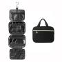 LOVEVOOK Waterproof PVC Hanging Toiletry Pouch Foldable Wash Bag Large Cosmetic Organizer with Rotating Hook Toiletry Makeup Bag