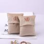 Custom Logo Printed Velvet Fabric Pouch Flap Jewelry Display For Watch Necklace Bracelet
