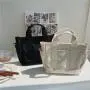Wholesale Designer Handbag Fashion Casual Shoulder Messenger Bag Large Capacity Soft Canvas Bucket Tote Bag For Women
