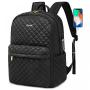 2023 Custom Quilted Fashion Travel Backpack High Quality Work College Business Bookbag Women's Laptop Backpack Purse with USB